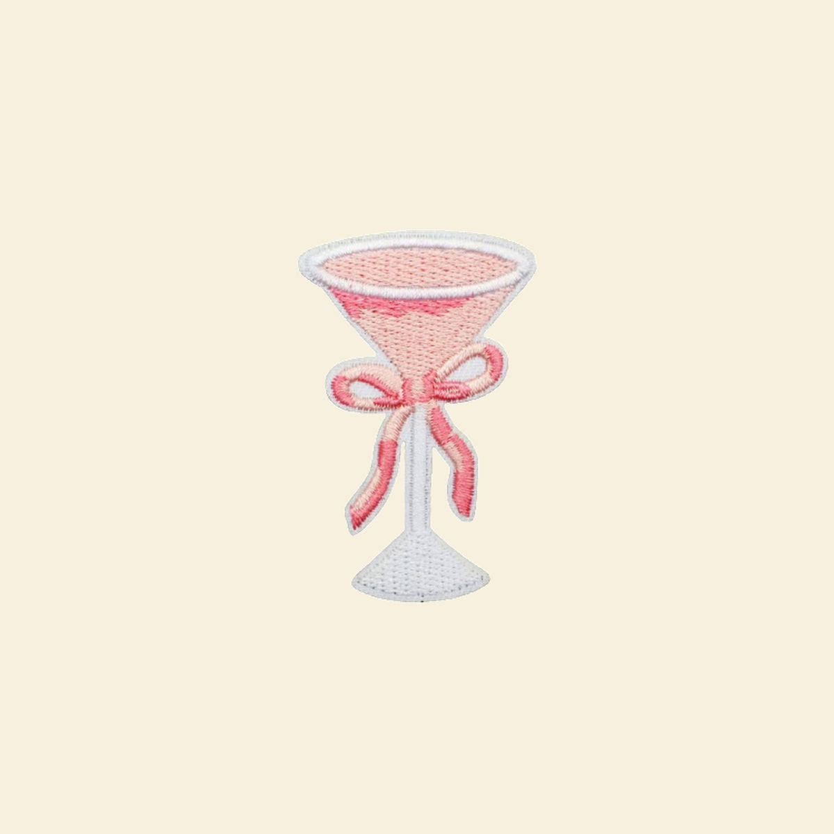 Pink Bow Cocktail Patch