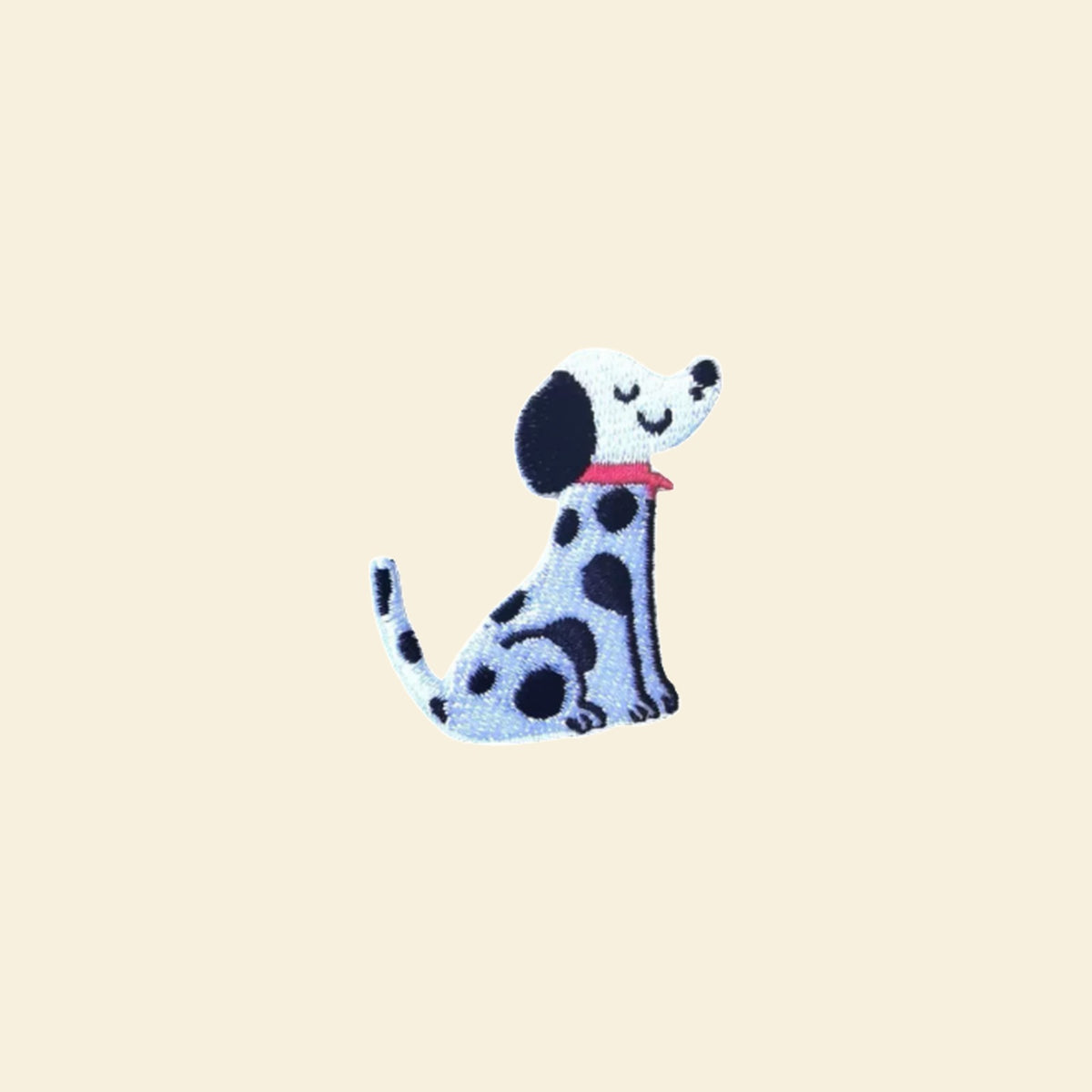 Dalmatian embroidered tote bag patch