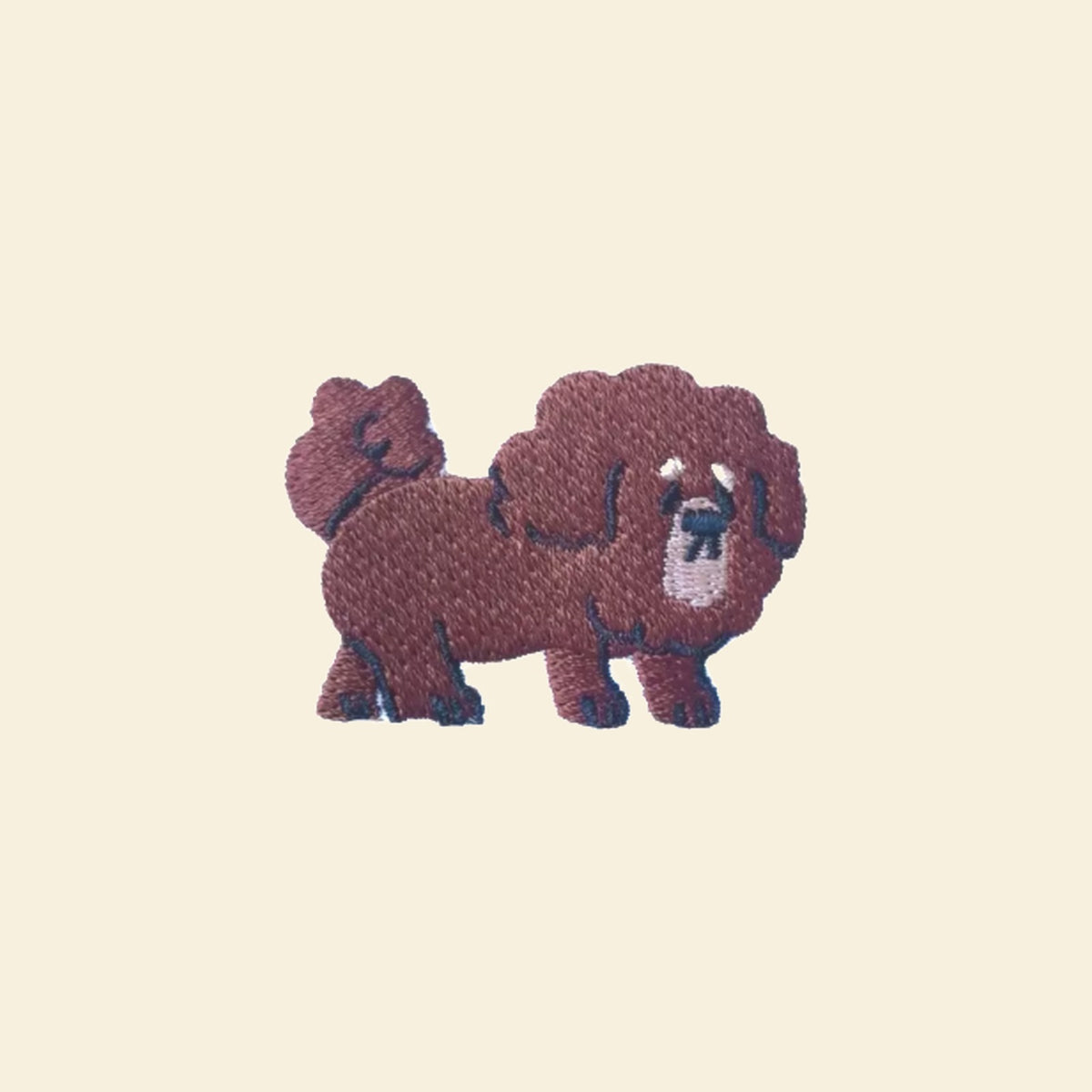 Fluffy Brown Dog Patch