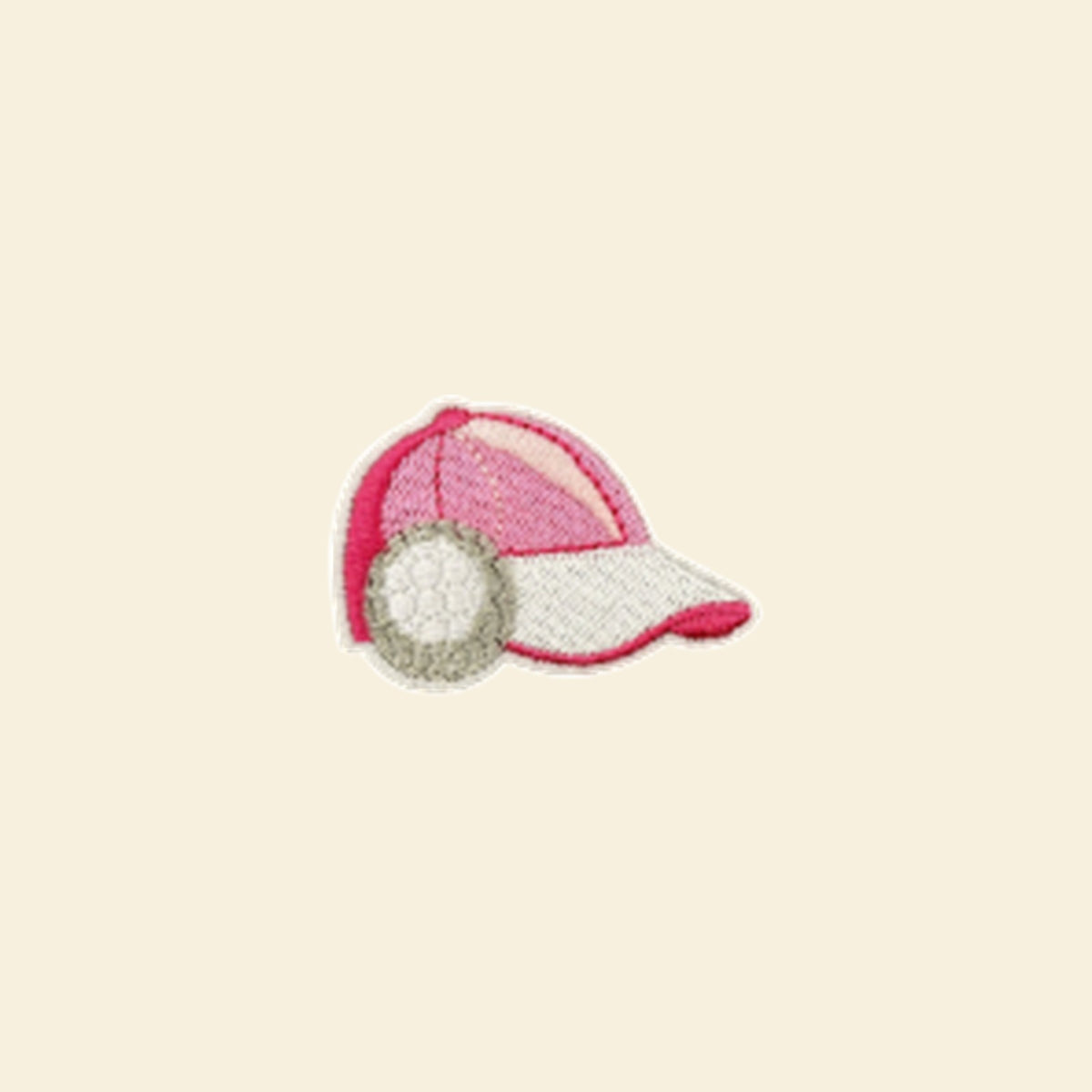 Pink Baseball Cap Patch