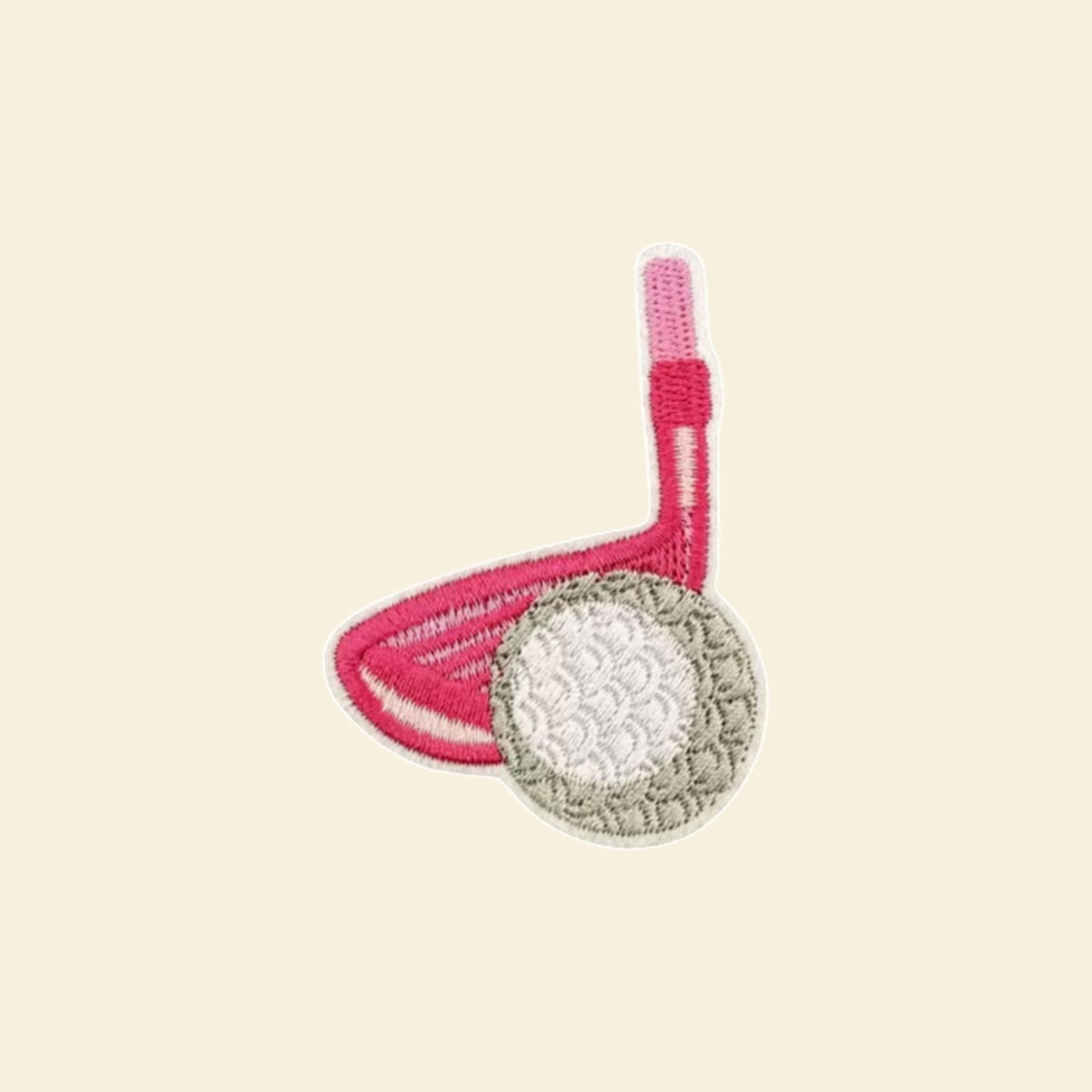 Pink Golf Club & Ball Patch