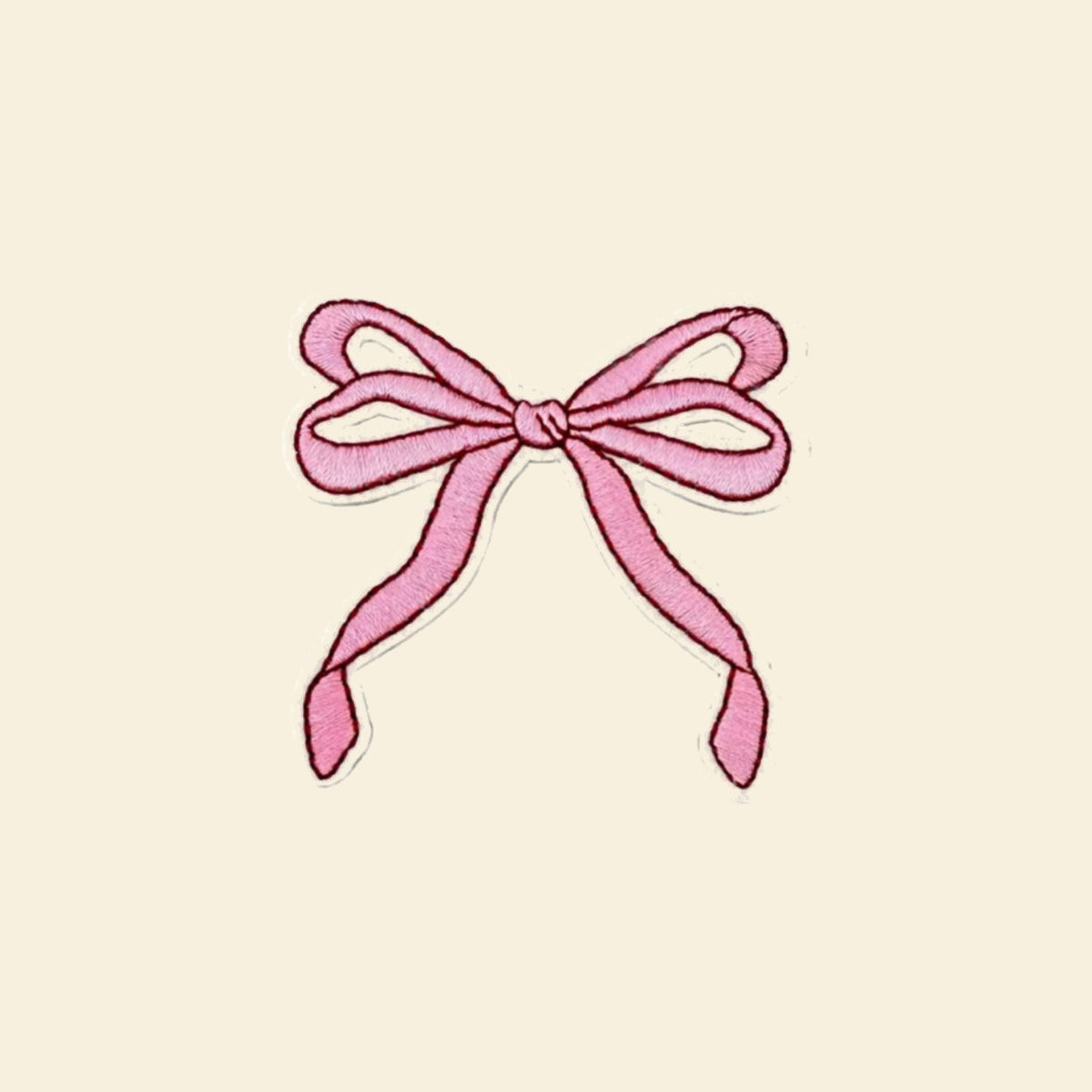 Pink Ribbon Bow Patch