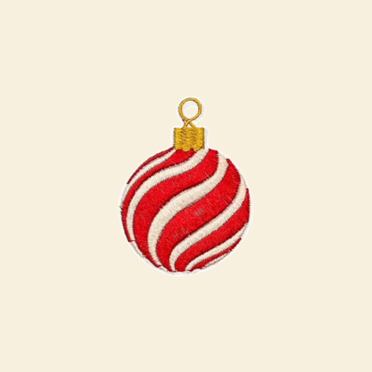 Red Ornament Bauble Patch
