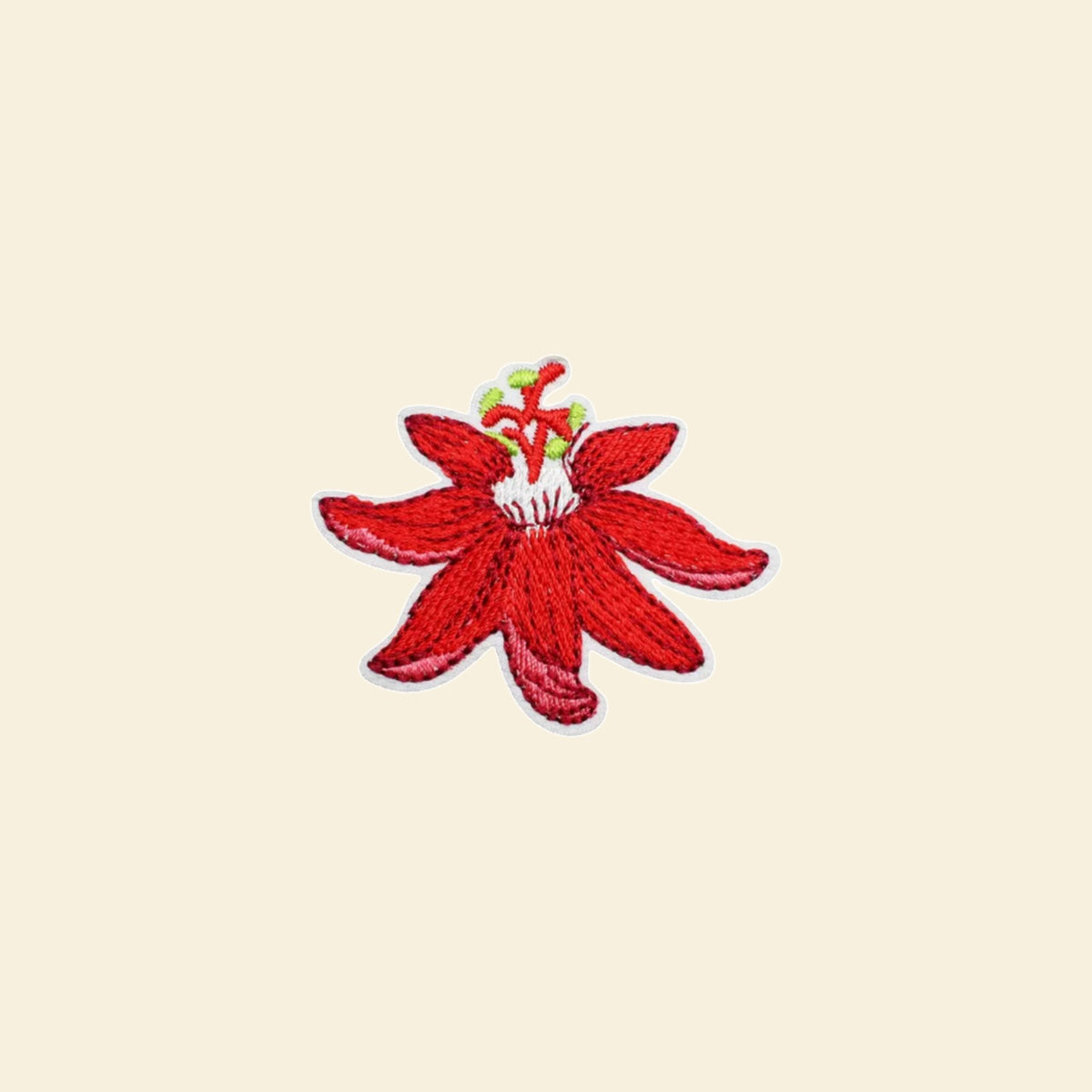 Red Tropical Flower Patch