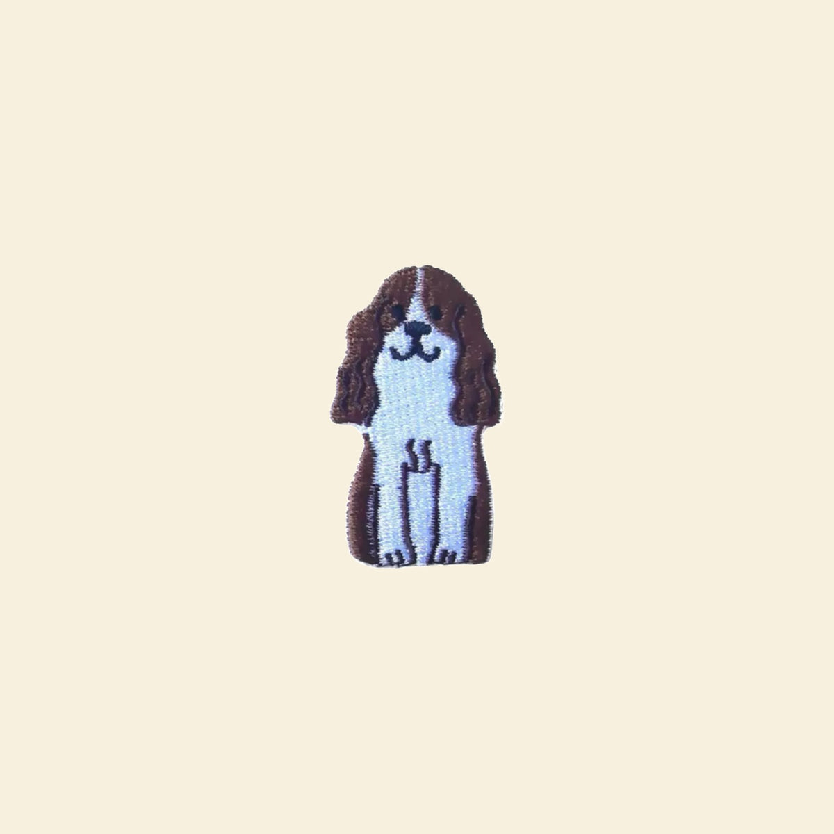 Spaniel embroidered tote bag patch