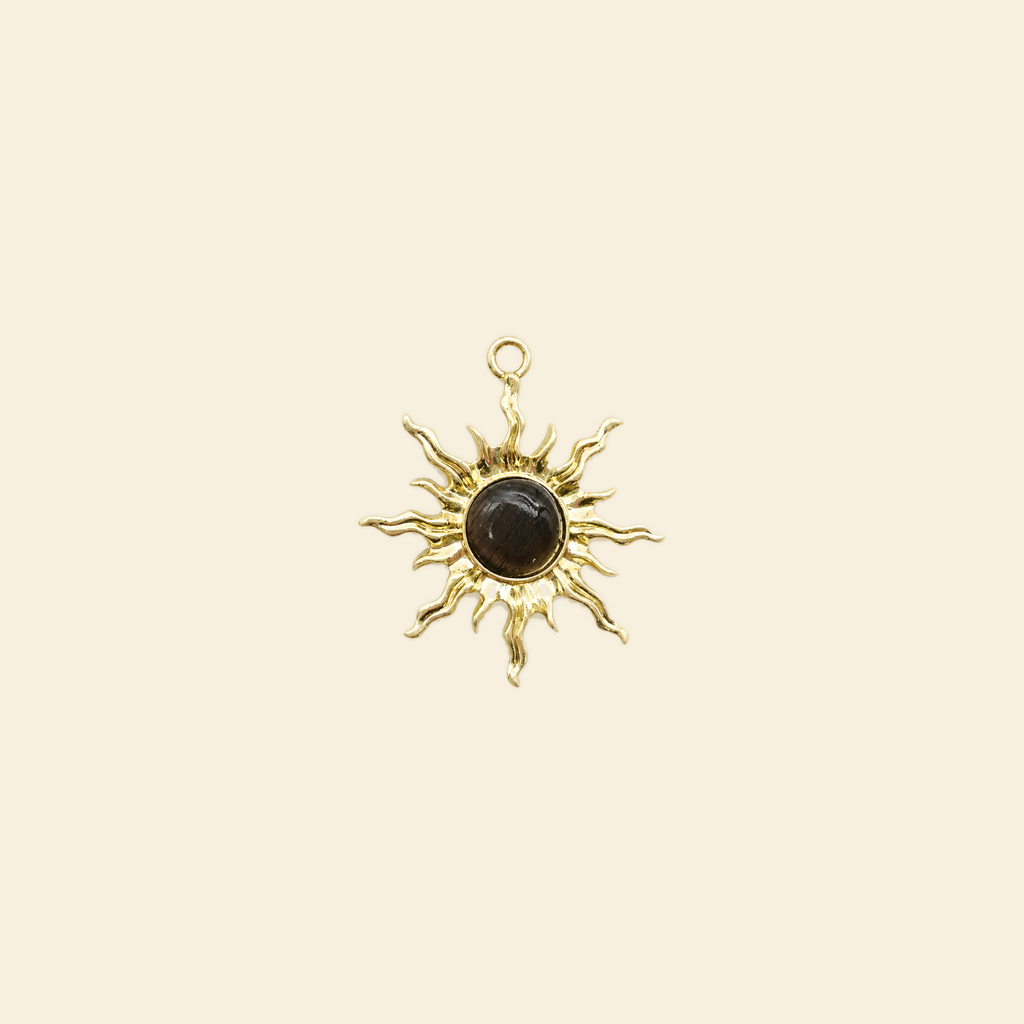 Solaris collection - Midi Charm #2 Black sun