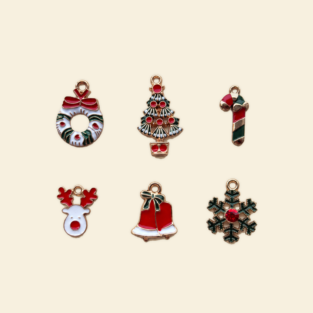 Winter Wonderland - Midi Charm on a solid #f7f0df background